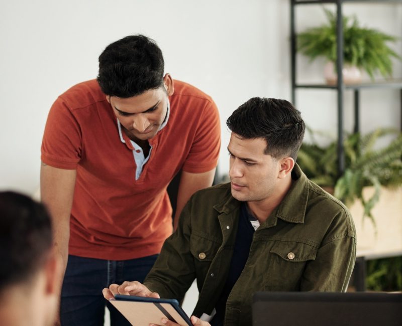 Developers Collaborating on Project